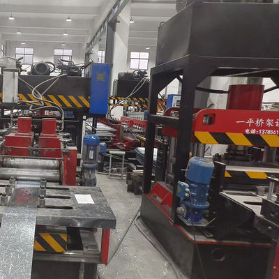 Good price PLC Cable Tray Cover Making Machine 1-2mm Thickness Steel Hydraulic Cutting Type online