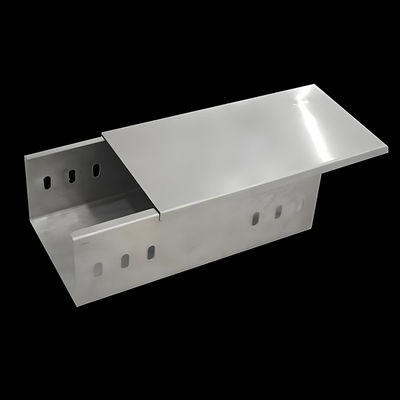 Good price Steel Slotted Solid Cable Tray With Cover 3m Length Cable Tray Trough online