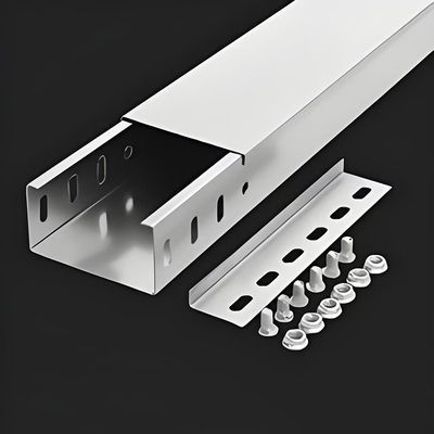 Good price Medium Duty Load Capacity Solid Bottom Cable Tray 50mm With 4 Slots online